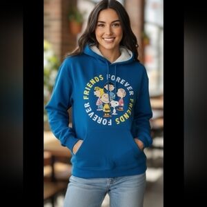 Peanuts Women's Faux Sherpa Knit Hoodie